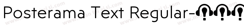 Posterama Text Regular字体转换